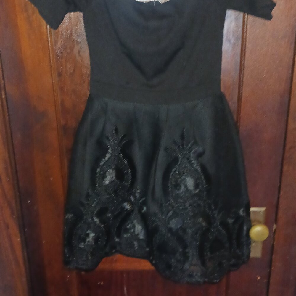 Black Elegance Mini Dress (Francescas)